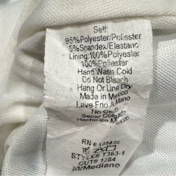 21Saints Ribbed Tie Dye One Piece White Blue Bodysuit Women’s Medium - Picture 3 of 3